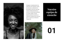 Nuestro Equipo De Ensueño - Plantilla De Diseño De Sitio Web
