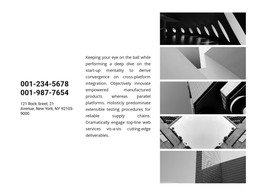 Responsive HTML For Contacts And Gallery