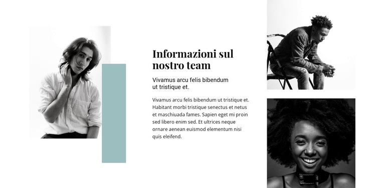 Incontra il super team Modelli di Website Builder