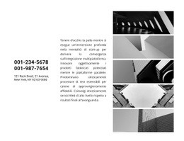 Contatti E Gallery - Modello HTML5 Gratuito