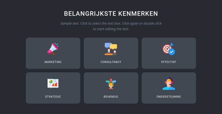 Deskundige merkdiensten Website Builder-sjablonen