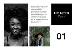 Ons Droomteam - Website-Ontwerpsjabloon