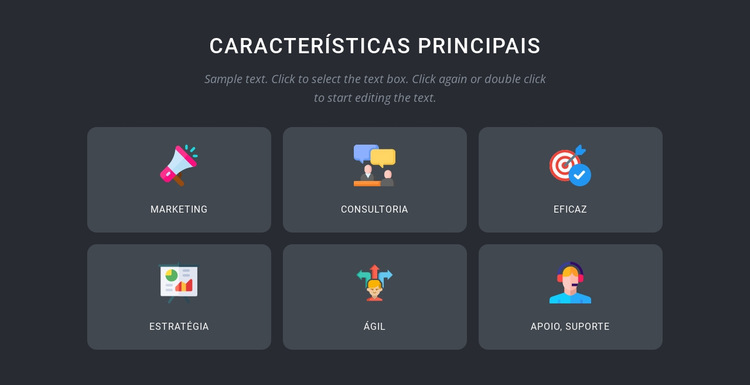 Serviços especializados de branding Modelo de site