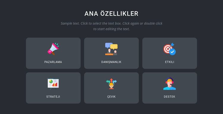 Uzman marka hizmetleri HTML Şablonu