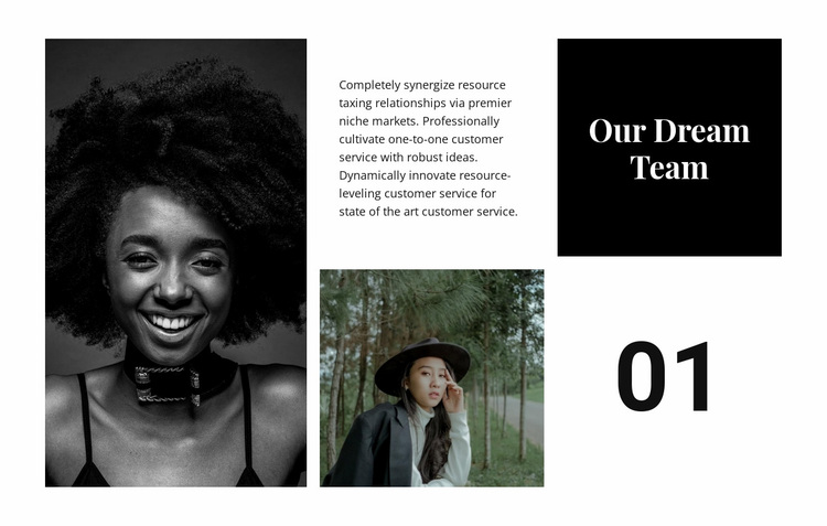 Our dream team Website Design