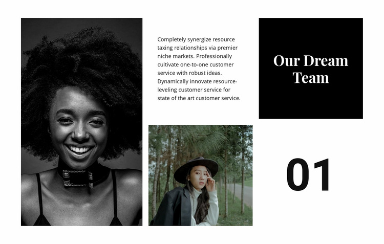Our dream team Website Template