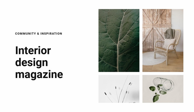 Textures as inspiration Homepage Design