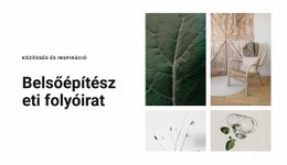 A Textúrák Inspirációként – Reszponzív HTML5-Sablon