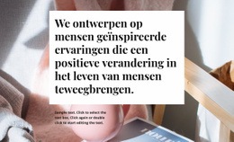 Een Exclusief Websiteontwerp Voor We Ontwerpen Mensen Geïnspireerd