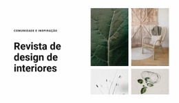 Texturas Como Inspiração - Modelo HTML5 De Página Única