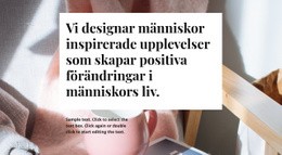 Vi Designar Människor Inspirerade CSS-Mall