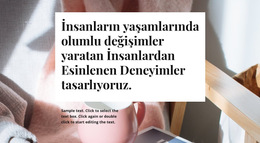 İnsanlardan Ilham Alarak Tasarlıyoruz - En Iyi Web Sitesi Şablonu