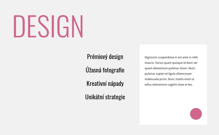 Kreativní inovativní design Šablona HTML
