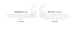 Testimonials With Quote Icon Template HTML CSS Responsive