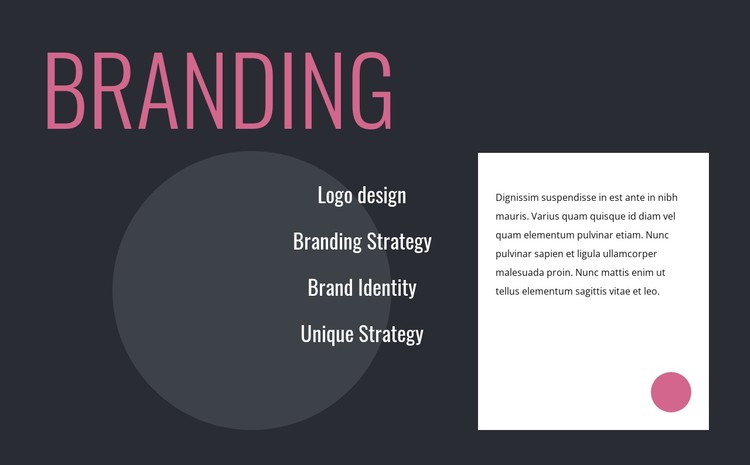 Logo design and branding strategy CSS Template