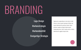 Logo-Design Und Branding-Strategie – Webvorlage