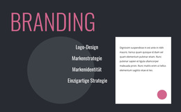 Logo-Design Und Branding-Strategie – Professionelle Website-Vorlage