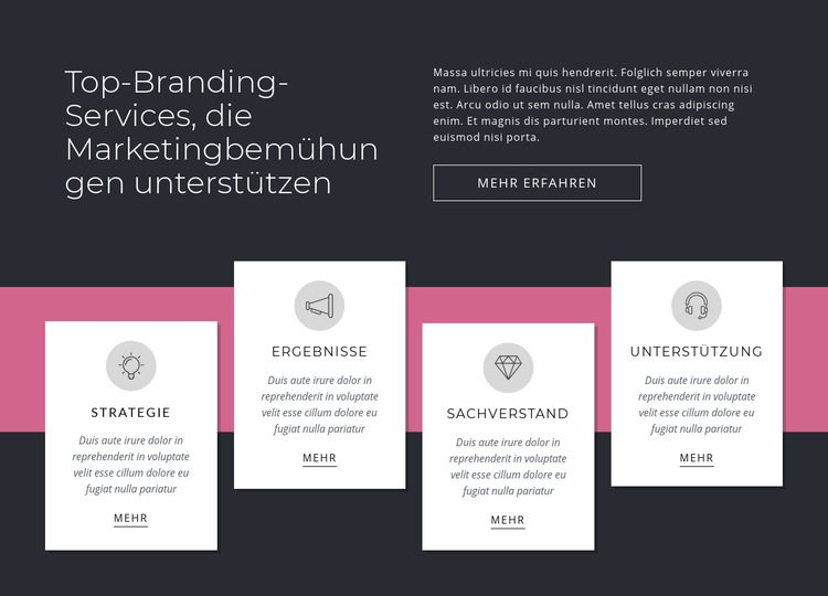 Top Branding Services Website-Vorlage