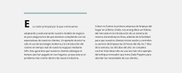 Plantilla Web Adaptable Para Línea, Dos Columnas Con Texto