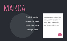 Diseño De Logotipos Y Estrategia De Marca - Plantilla Web