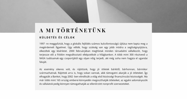 Szövegcsoport a képen HTML Sablon