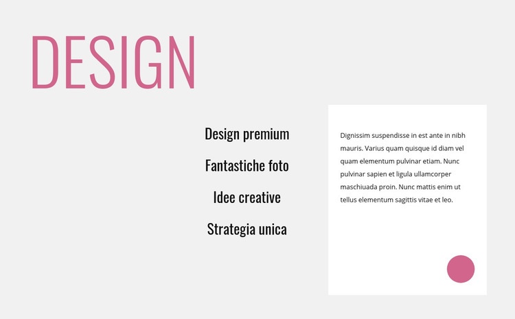 Design innovativo creativo Modello HTML5