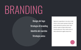 Progettazione Del Logo E Strategia Di Branding - Modello Di Sito Web Professionale