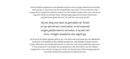 Tekst Met Cursief Blok - Sjabloon Voor Één Pagina