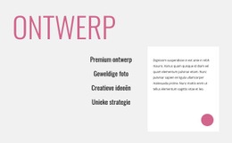 Creatief Innovatief Ontwerp