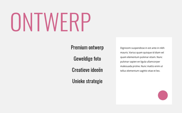 Creatief innovatief ontwerp WordPress-thema