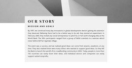 Text Group On The Image - Single Page Website Template