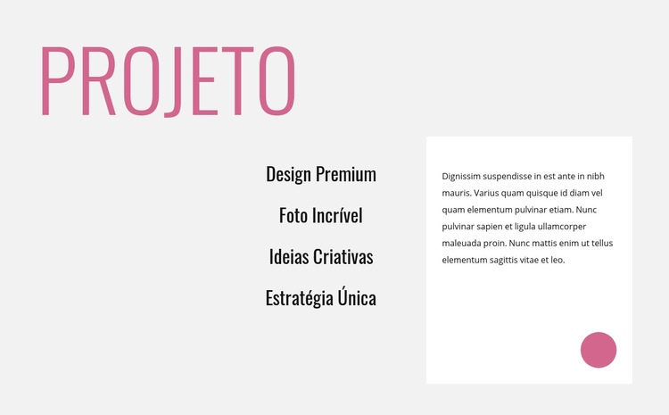 Design criativo inovador Maquete do site