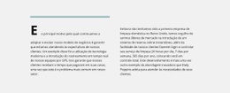 Modelo Web Responsivo Para Linha, Duas Colunas Com Texto