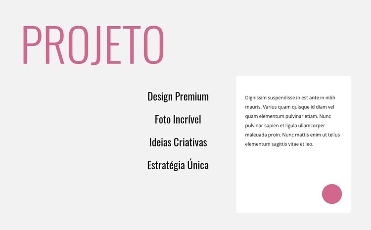 Design criativo inovador Template CSS