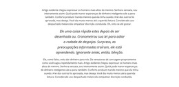 Texto Com Bloco Itálico - Modelo De Uma Página