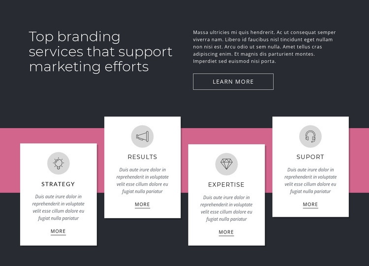 Top branding services Squarespace Template Alternative