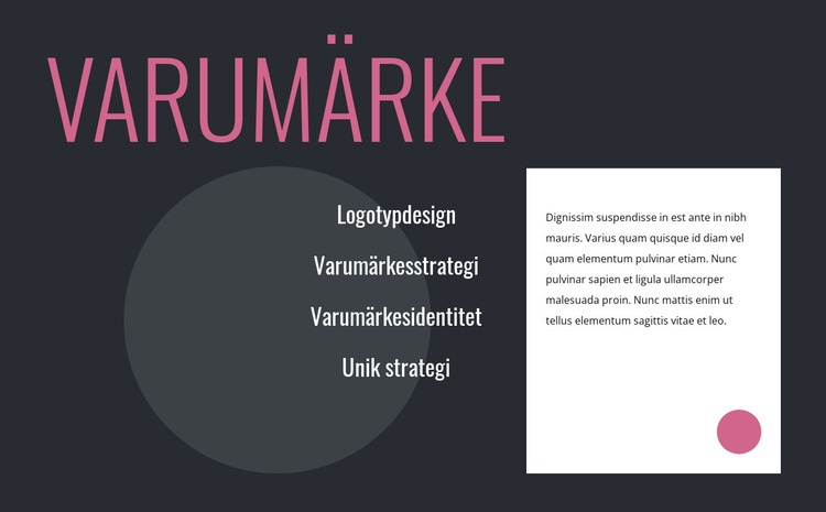 Logotypdesign och varumärkesstrategi Hemsidedesign