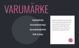 Logotypdesign Och Varumärkesstrategi - Webbplatsmallar