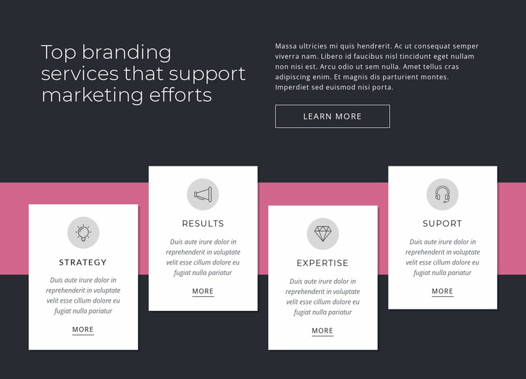 Top branding services Website Builder Templates