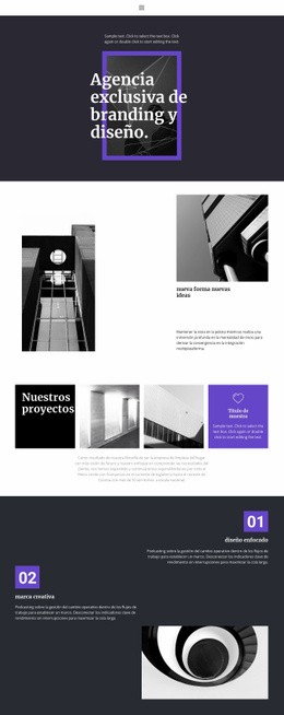 Creador De Sitios Web Gratuito Para Agencia De Branding Exclusiva