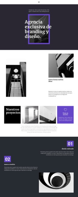 Agencia De Branding Exclusiva - Hermosa Página De Destino