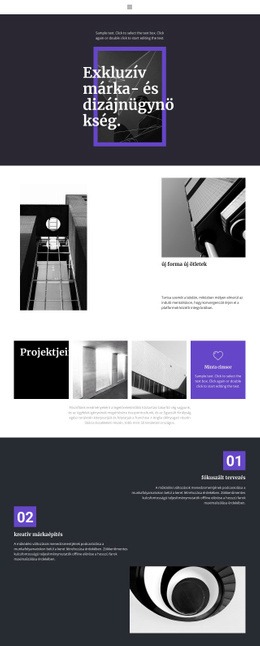 Exkluzív Márkaügynökség – Ingyenes Sablon