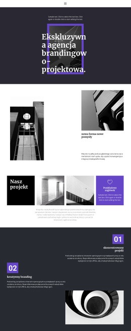 Ekskluzywna Agencja Brandingowa - HTML Template Generator