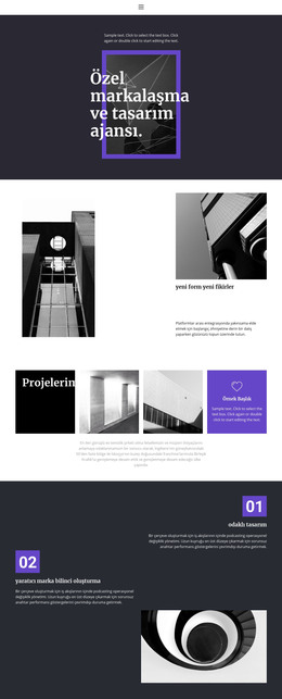 Özel Marka Ajansı Için Tasarım Şablonu