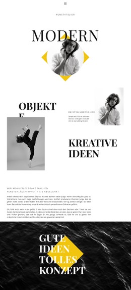 Super Kreativ Einzelseiten-Website