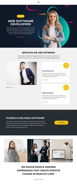 Professional And Enthusiastic - HTML Code Template