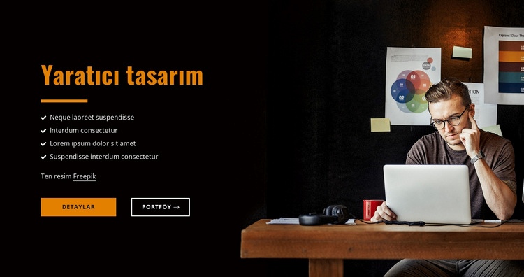 Tasarım markalaması basitleştirildi Web Sitesi Mockup'ı