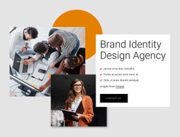 Agentura Pro Návrh Identity Značky - HTML Web Page Builder