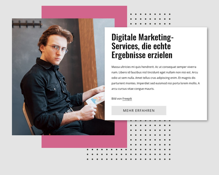 Digitales Marketing HTML-Vorlage