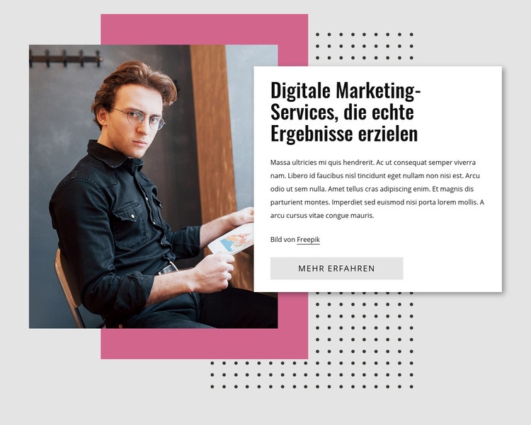 Digitales Marketing HTML5-Vorlage